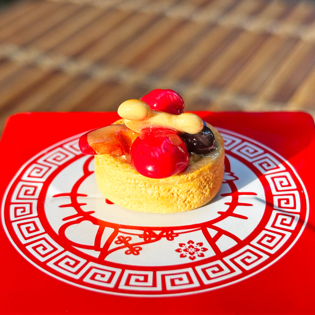 Mini Teddy Fruit Tart Desk Buddy