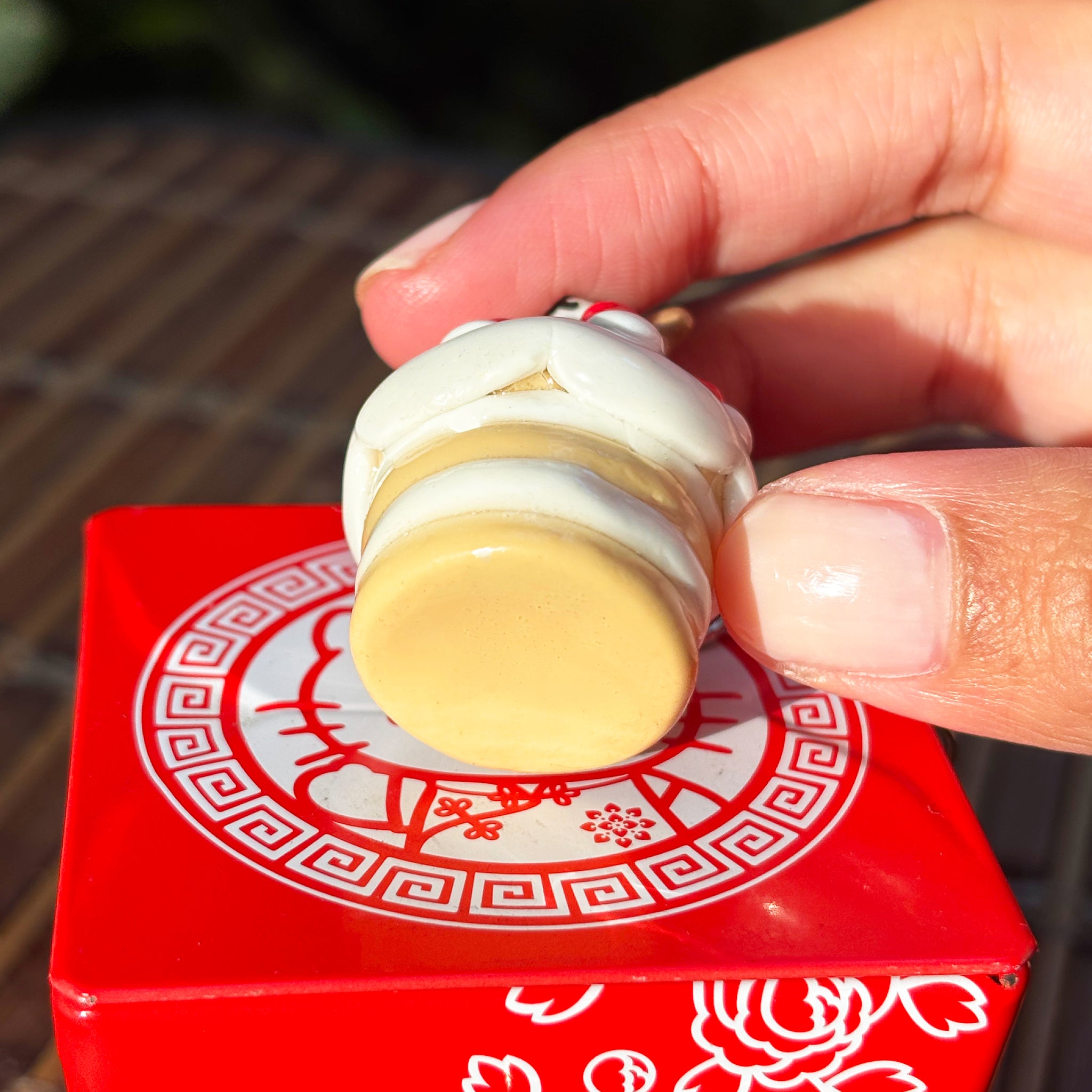 Happy Teddy Cake Keychain/Bag Charm