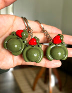 Strawberry Frog Bag Charm