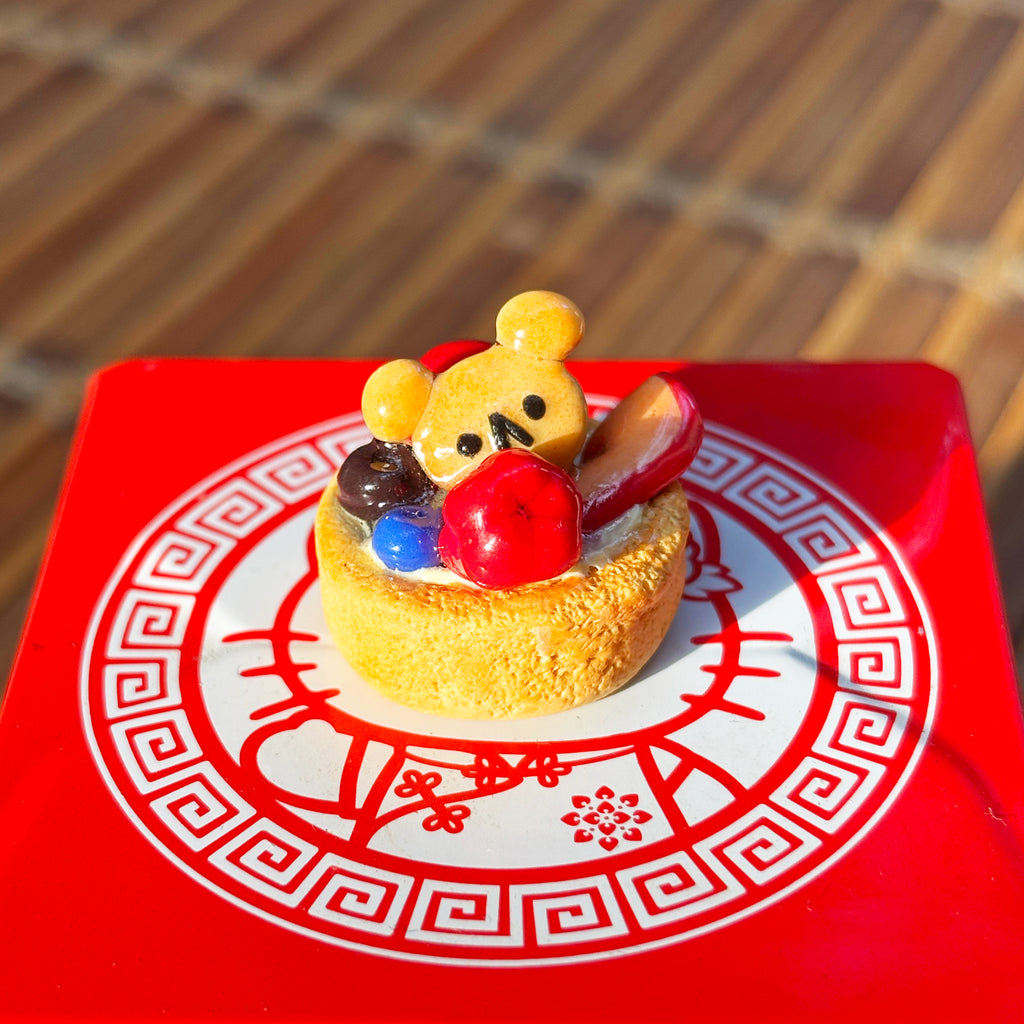 Mini Teddy Fruit Tart Desk Buddy