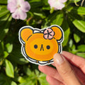 Hibiscus Bear Sticker